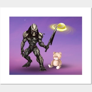 Alien and Teddy Posters and Art